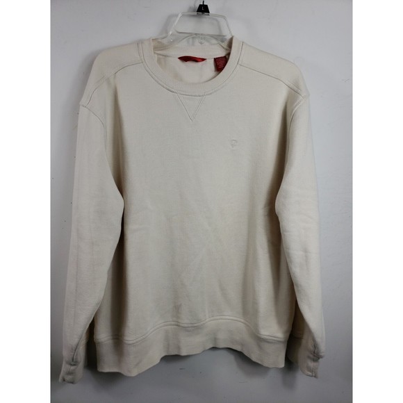 Izod Other - IZOD Mens Sweatshirt Size Large Ivory Pullover Long Sleeve